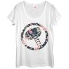 Women’s Marvel Hammer Thor Floral Print Scoop Neck