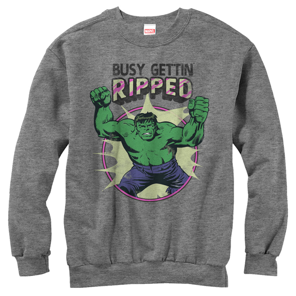 Women's Marvel Hulk Getting Ripped Sweatshirt Women's Marvel Hulk Getting Ripped Sweatshirt