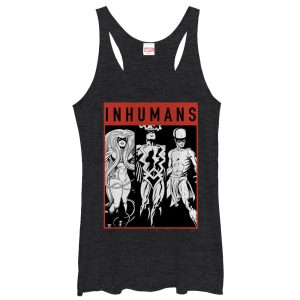Women’s Marvel Inhumans Grayscale Racerback Tank Top