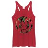 Women’s Marvel Iron Man Floral Print Racerback Tank Top