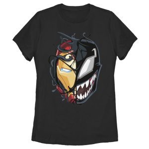 Women’s Marvel Iron Man Venom Mask Split T-Shirt