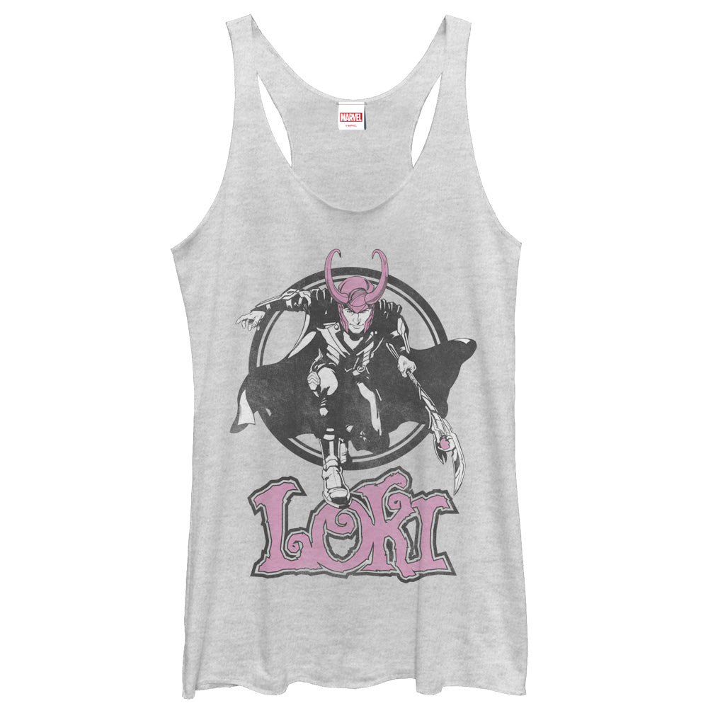 Women's Marvel Loki Mischief Racerback Tank Top Women's Marvel Loki Mischief Racerback Tank Top
