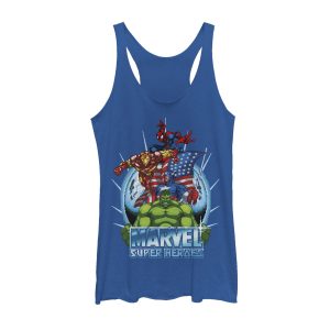 Women’s Marvel Patriotic Heroes Racerback Tank Top