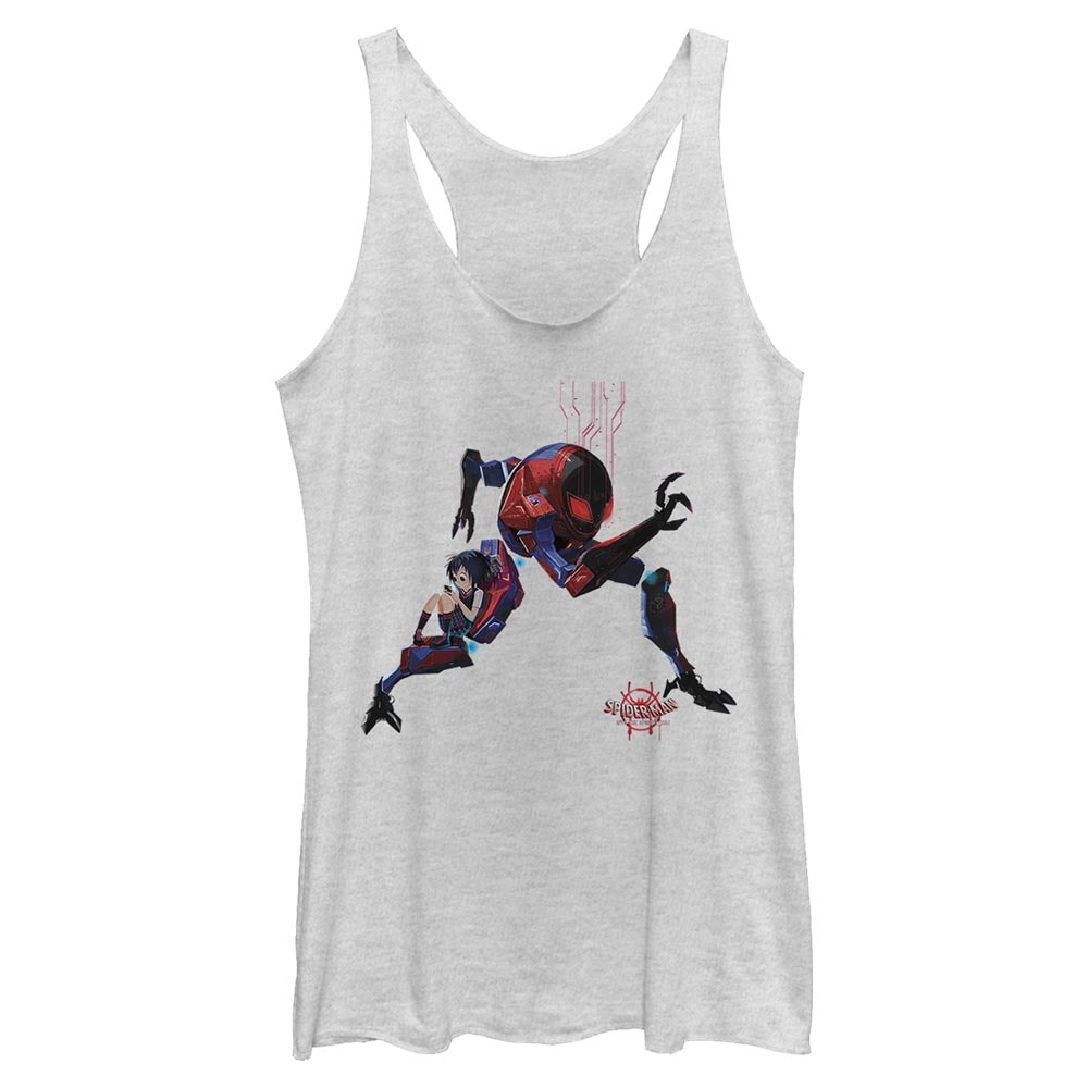 Women's Marvel Spider-Man Into the Spider-Verse Peni Parker Suit Racerback Tank Top Women's Marvel Spider-Man Into the Spider-Verse Peni Parker Suit Racerback Tank Top