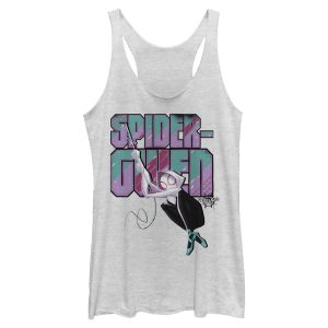 Women’s Marvel Spider-Man Into the Spider-Verse Spider-Gwen Swing Racerback Tank Top