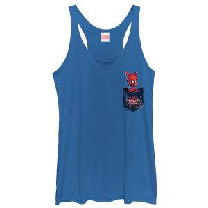Women’s Marvel Spider-Man Into the Spider-Verse Spider-Ham Pocket Racerback Tank Top