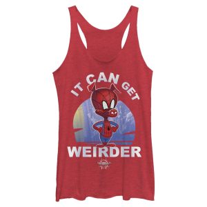 Women’s Marvel Spider-Man Into the Spider-Verse Spider-Ham Weirder Racerback Tank Top