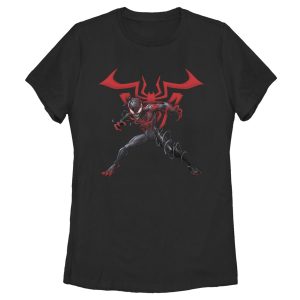 Women’s Marvel Spider-Man Miles Morales Symbol T-Shirt