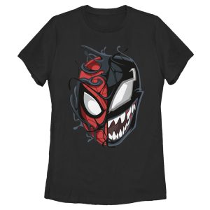 Women’s Marvel Spider-Man Venom Mask Split T-Shirt