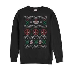 Women’s Marvel Ugly Christmas Deadpool Sweatshirt