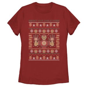 Women’s Marvel Ugly Christmas Iron Man T-Shirt