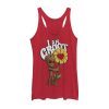 Women’s Marvel Valentine’s Day Groot Flower Racerback Tank Top