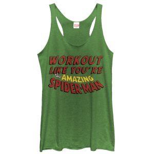 Women’s Marvel Work Out Like Spider-Man Racerback Tank Top