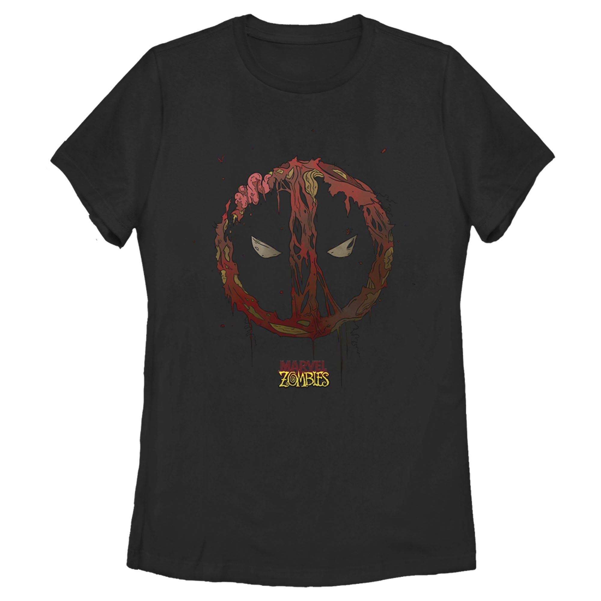 Women's Marvel Zombies Deadpool Mask T-Shirt Women's Marvel Zombies Deadpool Mask T-Shirt