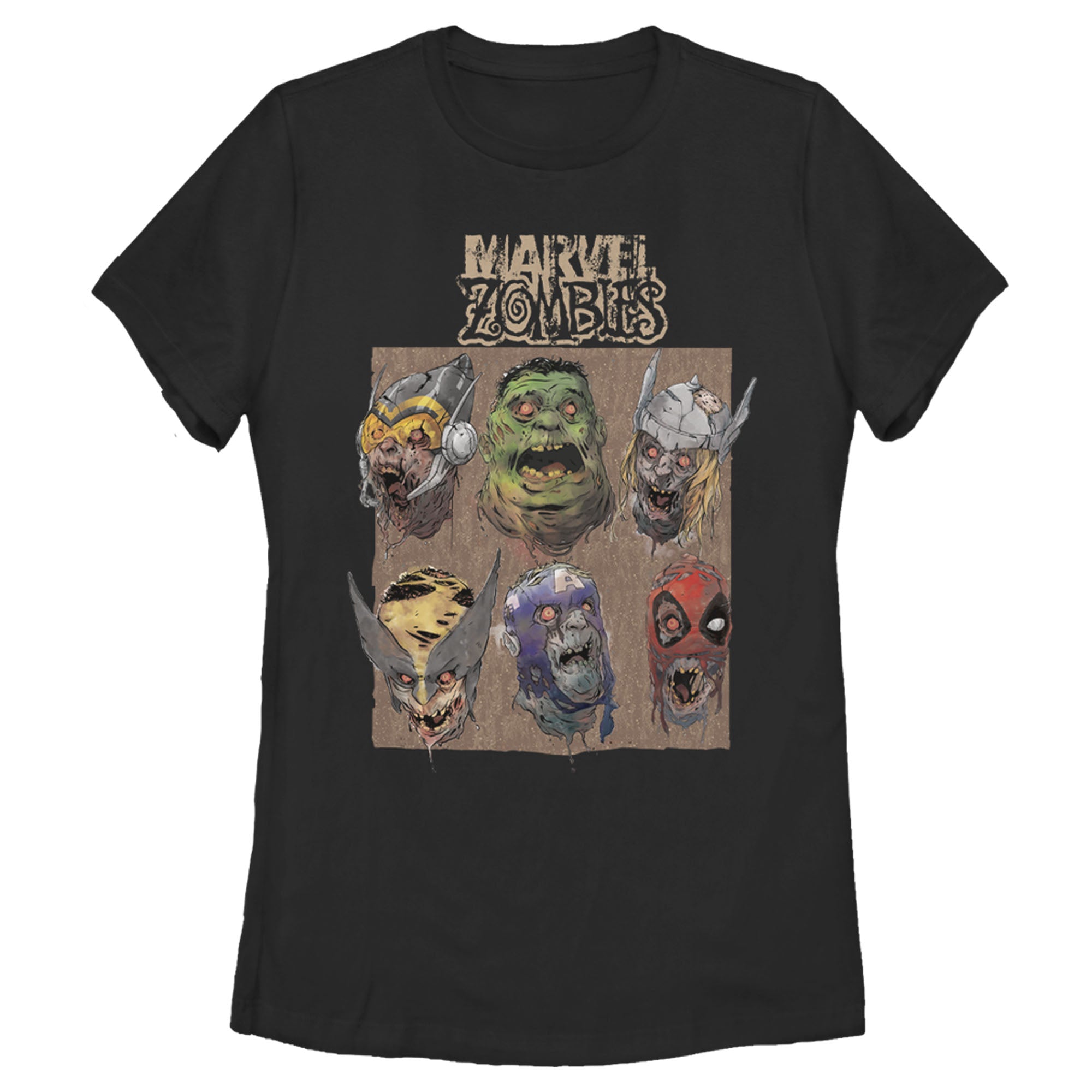 Women's Marvel Zombies Happy Faces T-Shirt Women's Marvel Zombies Happy Faces T-Shirt