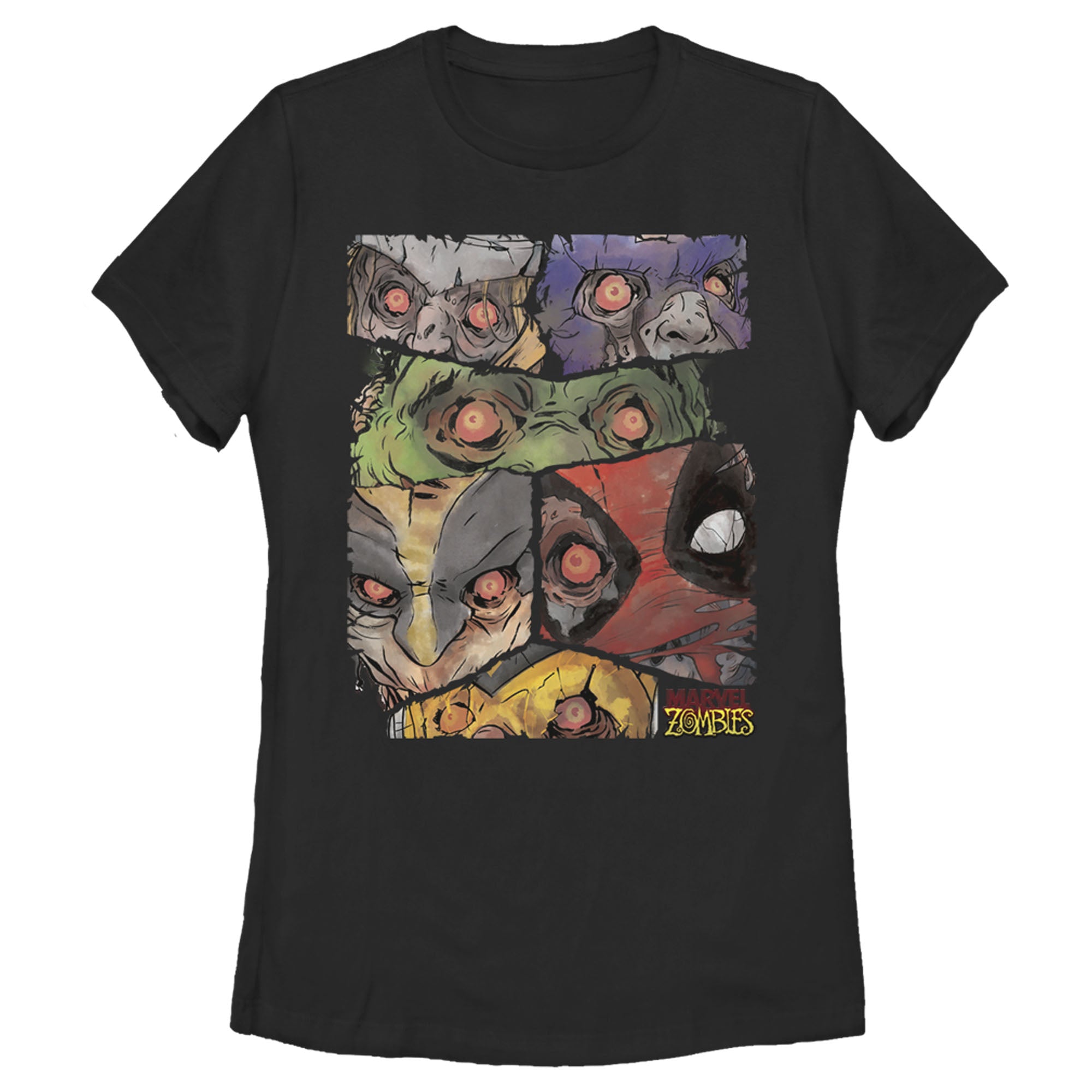 Women's Marvel Zombies Hero Faces T-Shirt Women's Marvel Zombies Hero Faces T-Shirt
