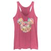 Women’s Mickey & Friends Flowers and Butterflies Ears Racerback Tank Top