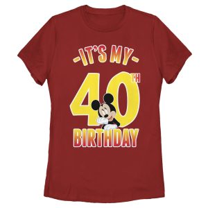 Women’s Mickey & Friends It’s My 40th Birthday T-Shirt