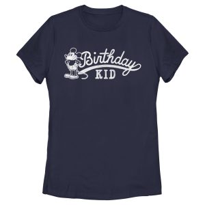 Women’s Mickey & Friends Retro Birthday Kid T-Shirt