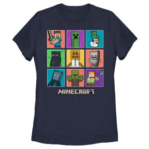 Women’s Minecraft Character Boxes T-Shirt