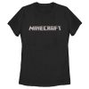 Women’s Minecraft Classic Logo Black T-Shirt