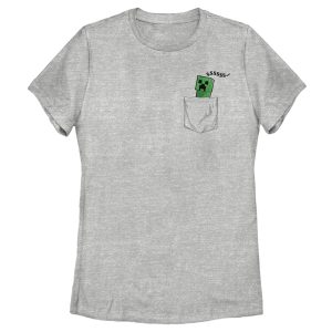 Women’s Minecraft Faux Pocket Creeper T-Shirt