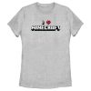 Women’s Minecraft I Heart Minecraft T-Shirt