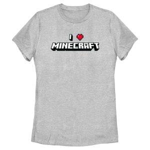 Women’s Minecraft I Heart Minecraft T-Shirt