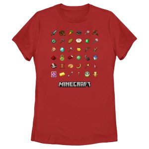 Women’s Minecraft Item Collection T-Shirt