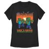 Women’s Minecraft Sun’s Down Zombies Around T-Shirt