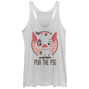 Women’s Moana Pua the Pig Racerback Tank Top