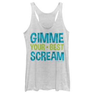 Women’s Monsters Inc Gimme Your Best Scream Racerback Tank Top