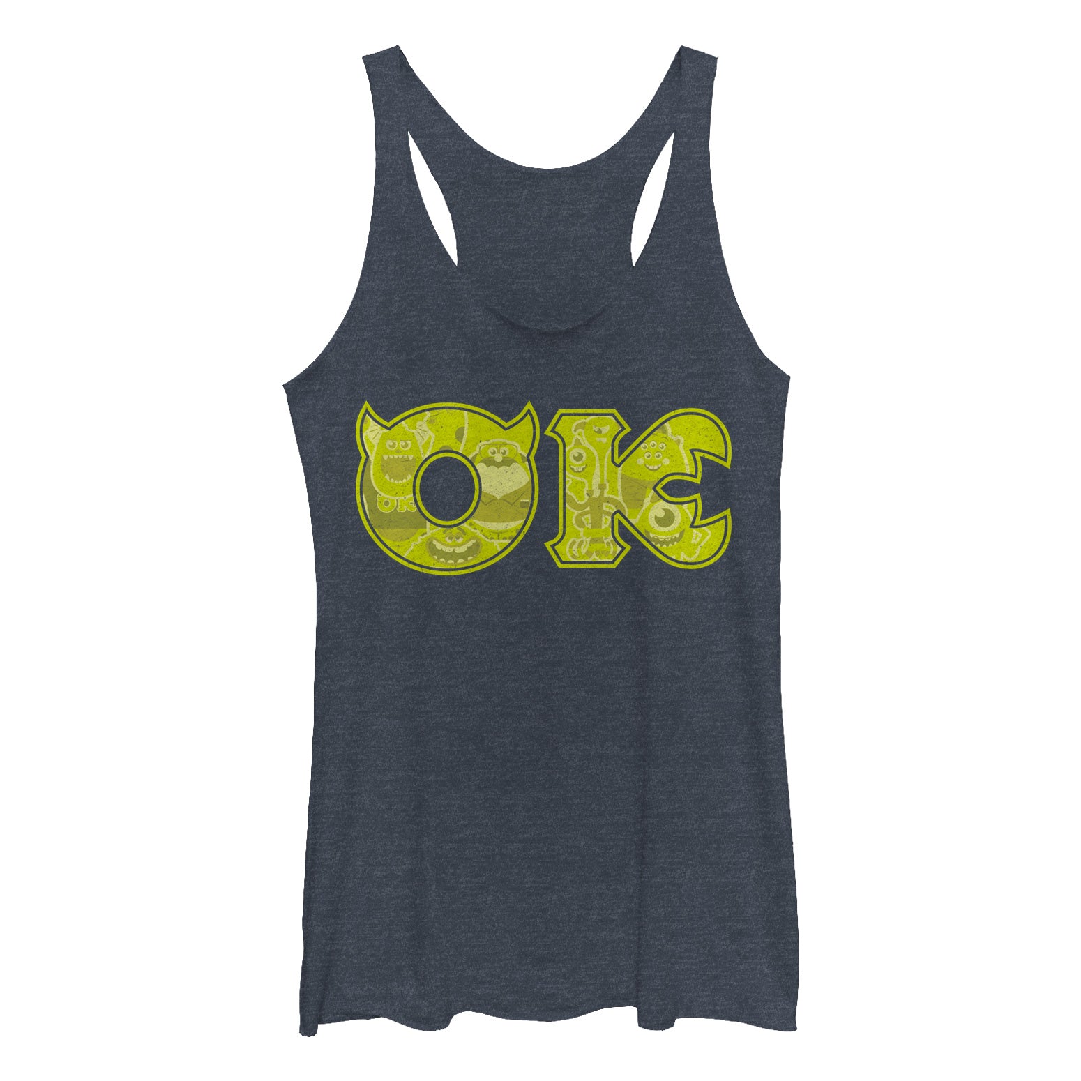 Women's Monsters Inc Oozma Kappa Fraternity Racerback Tank Top Women's Monsters Inc Oozma Kappa Fraternity Racerback Tank Top