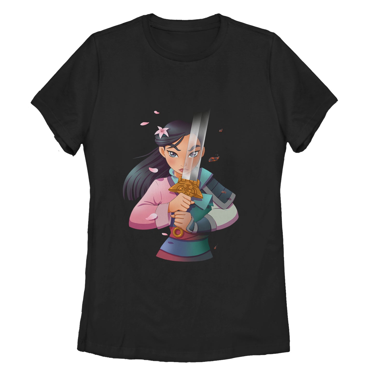 Women's Mulan Anime Reflection T-Shirt Women's Mulan Anime Reflection T-Shirt