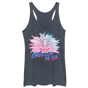 Women’s One Hundred and One Dalmatians Crazy Cruella Racerback Tank Top
