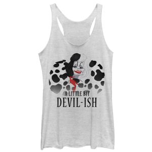 Women’s One Hundred and One Dalmatians Cruella Devilish Racerback Tank Top