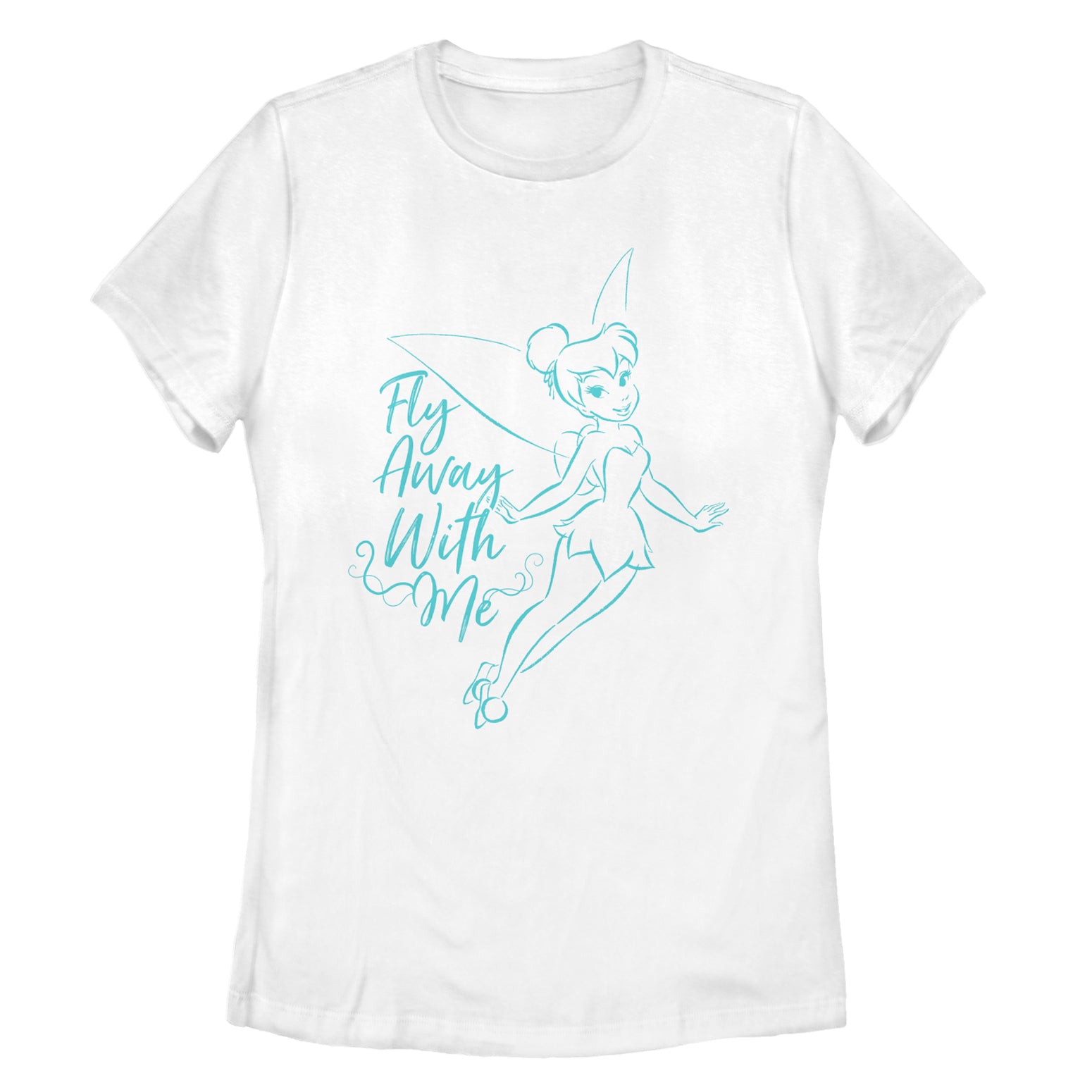 Women's Peter Pan Tinker Bell Fly Away T-Shirt Women's Peter Pan Tinker Bell Fly Away T-Shirt