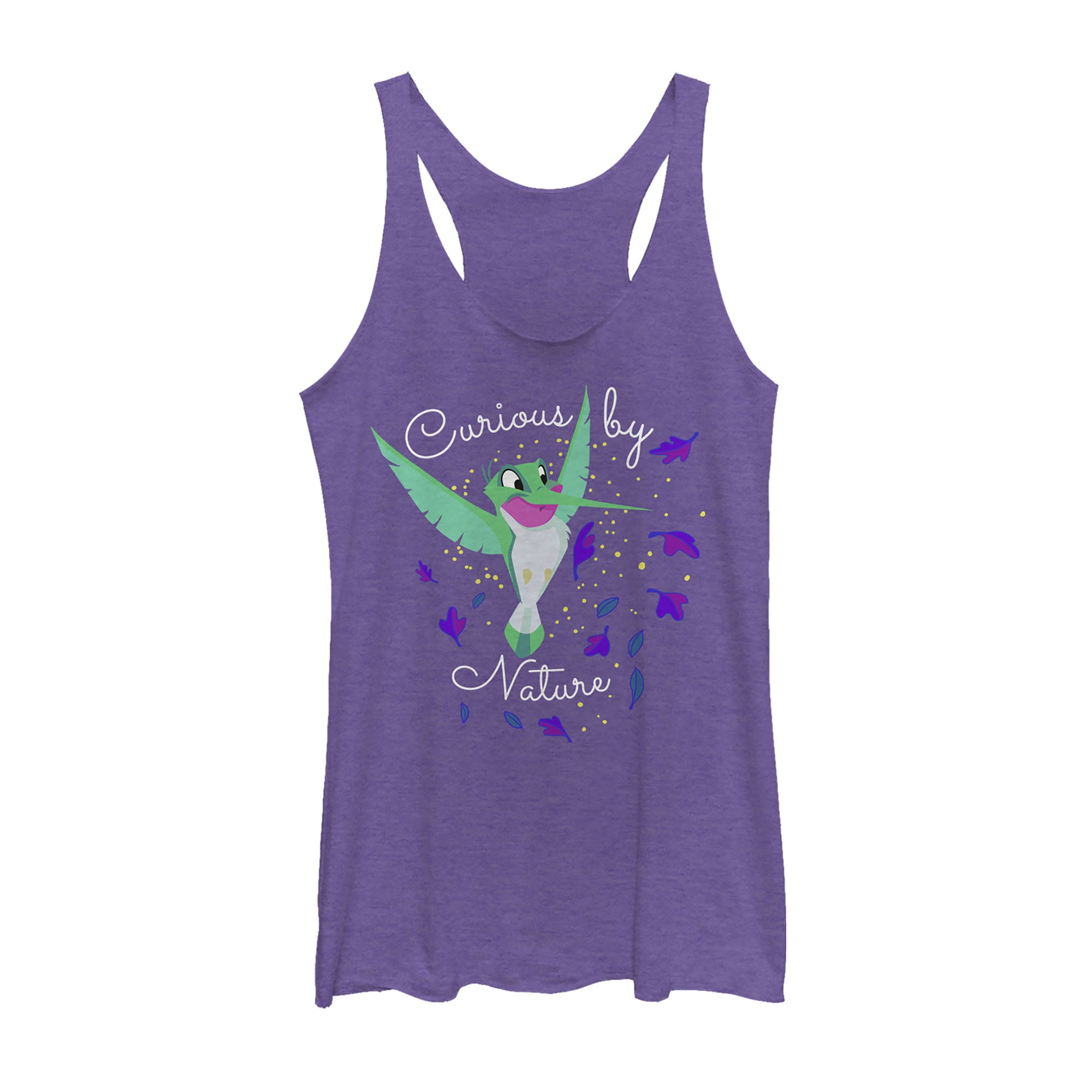 Women's Pocahontas Curious Flit Racerback Tank Top Women's Pocahontas Curious Flit Racerback Tank Top