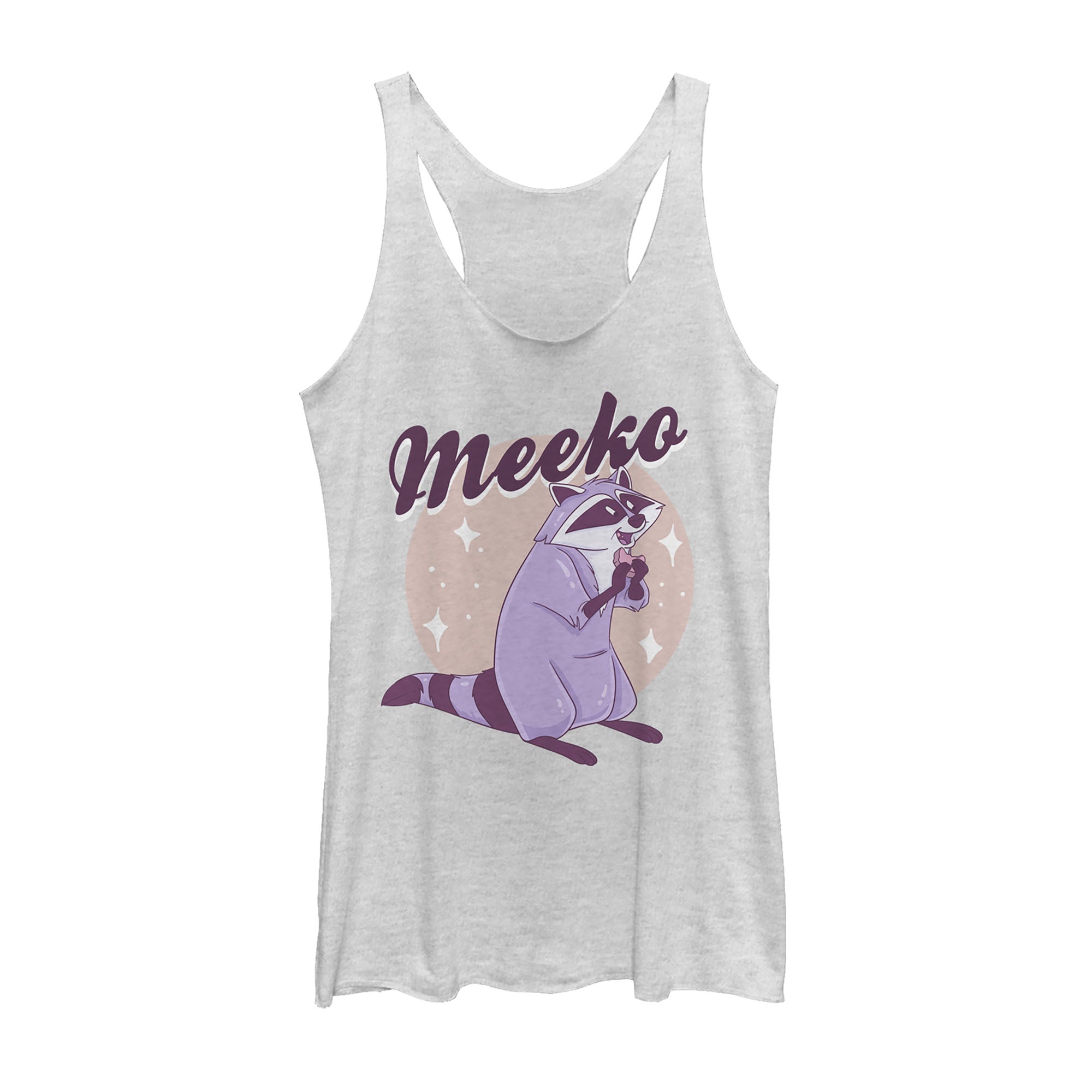 Women's Pocahontas Meeko Portrait Racerback Tank Top Women's Pocahontas Meeko Portrait Racerback Tank Top
