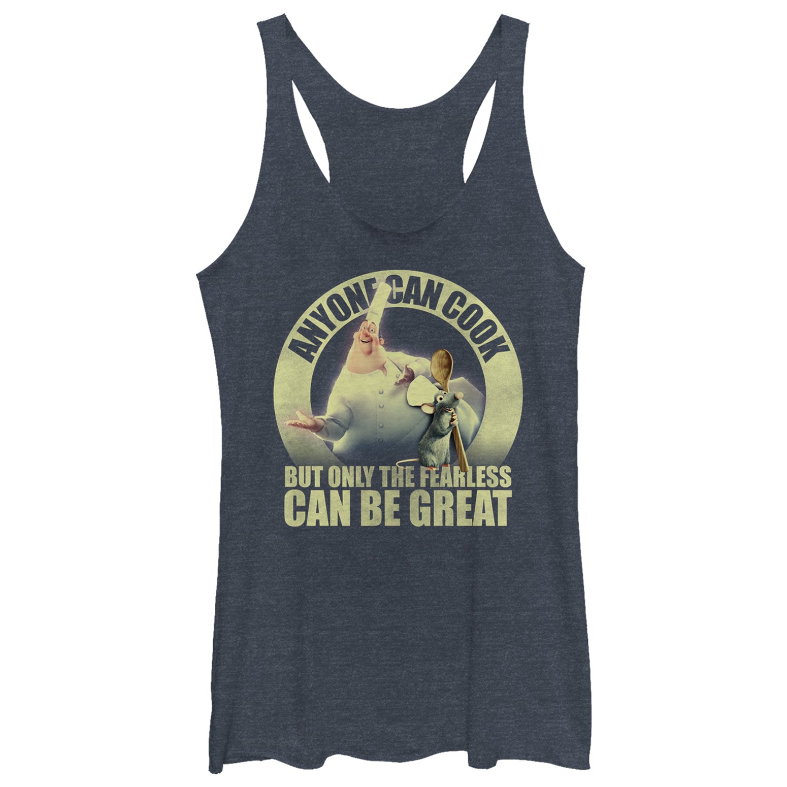 Women's Ratatouille Be Great Quote Racerback Tank Top Women's Ratatouille Be Great Quote Racerback Tank Top
