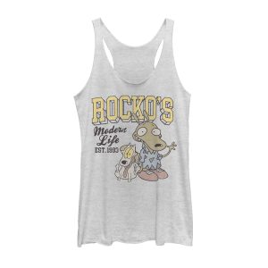 Women’s Rocko’s Modern Life Wallaby 1993 Racerback Tank Top