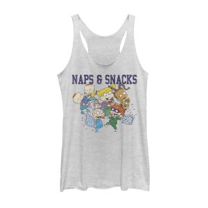 Women’s Rugrats Naps and Snacks Racerback Tank Top