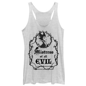 Women’s Sleeping Beauty Evil Maleficent Racerback Tank Top