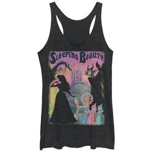 Women’s Sleeping Beauty Silhouettes Racerback Tank Top