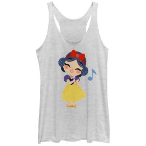 Women’s Snow White and the Seven Dwarfs Cartoon Song Racerback Tank Top