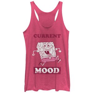 Women’s SpongeBob SquarePants Current Mood Racerback Tank Top