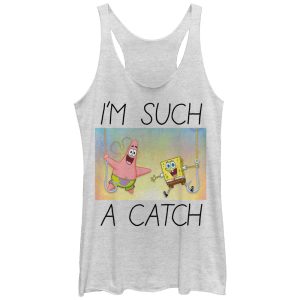 Women’s SpongeBob SquarePants Such A Catch Racerback Tank Top