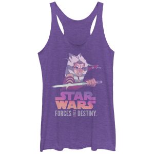Women’s Star Wars Forces of Destiny Ahsoka Fight Racerback Tank Top