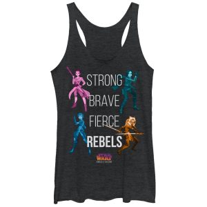 Women’s Star Wars Forces of Destiny Fierce Rebels Racerback Tank Top