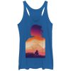 Women’s Star Wars Forces of Destiny Rey Sunset Silhouette Racerback Tank Top